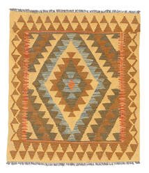  89X100 Small Kilim Afghan Old Style Rug Wool, Carpetvista