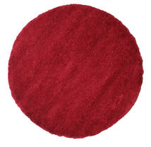 Shaggy Sadeh Ø 150 Klein Rot Einfarbig Rund
 Teppich