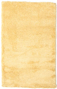 Shaggy Sadeh 100X160 Small Yellow Plain (Single Colored) Rug