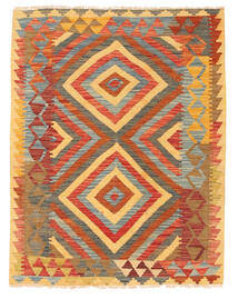  Kilim Afghan Old Style Rug 92X116 Wool Small Carpetvista
