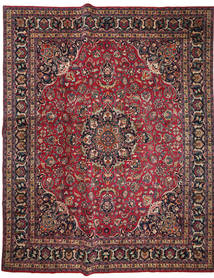  Persian Mashad Patina Signed: Sanei Rug 350X430 Red/Dark Red Large (Wool, Persia/Iran)