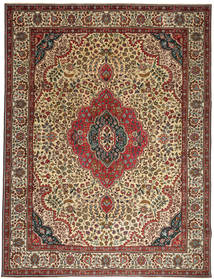 絨毯 タブリーズ パティナ 297X386 茶色/ベージュ 大きな (ウール, ペルシャ/イラン)