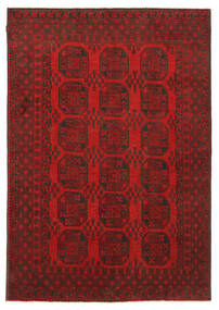  194X282 Medallion Afghan Fine Rug Wool, Carpetvista