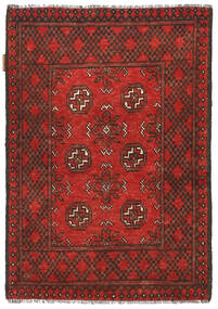  72X109 Medaillon Klein Afghan Fine Teppich Wolle, Carpetvista