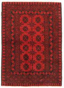  96X134 Medallion Small Afghan Fine Rug Wool, Carpetvista