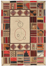 143X205 Kelim Patchwork Teppich Moderner (Wolle, Persien/Iran) Carpetvista