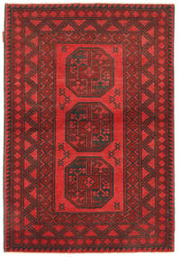  96X144 Medallion Small Afghan Fine Rug Wool, Carpetvista