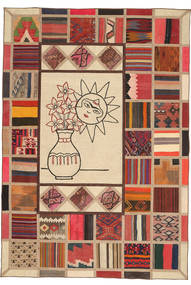143X205 Kelim Patchwork Teppich Moderner (Wolle, Persien/Iran) Carpetvista