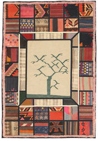  Kilim Patchwork Rug 137X200 Persian Wool Small Carpetvista