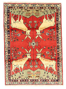Sarough Figurativ Teppich 110X153 Wolle, Persien/Iran Carpetvista