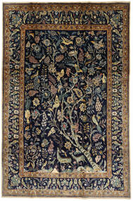  Qum Kork/Silk Pictorial Rug 198X300 Persian Wool Carpetvista