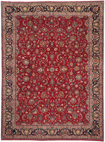  Mashad Πατίνα Χαλι 252X340 Περσικό Μαλλινο Κόκκινα/Σκούρο Κόκκινο Μεγάλο Carpetvista