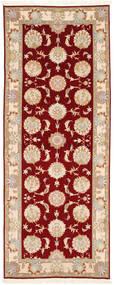  Oriental Tabriz 50 Raj With Silk Rug 100X267 Runner
 Wool, Persia/Iran Carpetvista