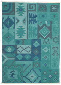  160X230 Dhurrie Patchwork Tapis Laine