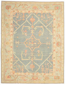 282X360 Usak Teppich Orientalischer Beige/Grün Großer (Wolle, Türkei) Carpetvista