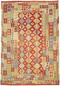  Kilim Afghan Old Style Tappeto 202X294 Di Lana Carpetvista