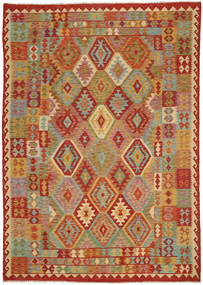213X300 Kilim Afghan Old Style Rug Oriental (Wool, Afghanistan) Carpetvista