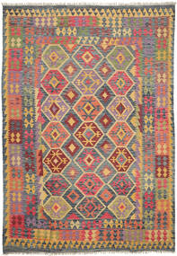  Kilim Afghan Old Style Rug 206X296 Wool Carpetvista