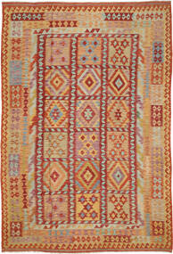  Kilim Afghan Old Style Tapis 213X314 De Laine Carpetvista