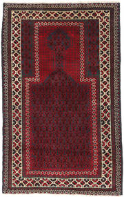 絨毯 バルーチ 87X138 ダークレッド/茶色 (ウール, アフガニスタン)