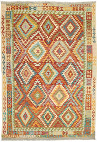  Orientalischer Kelim Afghan Old Stil Teppich 200X285 Wolle, Afghanistan Carpetvista