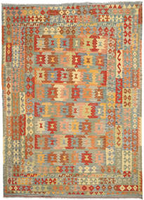 206X287 Kelim Afghan Old Stil Teppich Orientalischer (Wolle, Afghanistan) Carpetvista