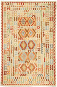  Kilim Afghan Old Style Rug 196X305 Wool Carpetvista