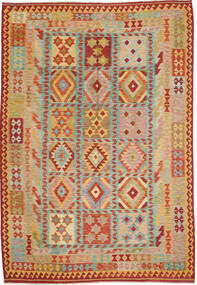 217X314 Kelim Afghan Old Style Teppe Orientalsk (Ull, Afghanistan) Carpetvista