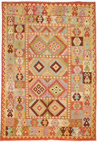  204X296 Kilim Afghan Old Style Rug Wool, Carpetvista