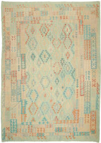  244X345 Large Kilim Afghan Old Style Rug Wool, Carpetvista