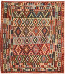  264X290 Large Kilim Afghan Old Style Rug Wool, Carpetvista