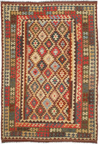  Kilim Afghan Old Style Alfombra 202X299 De Lana Carpetvista