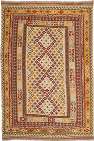  Kilim Afghan Old Style Tapis 207X302 De Laine Carpetvista