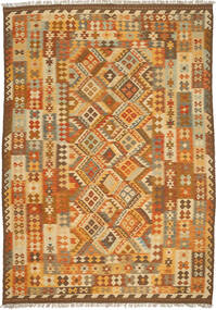  207X298 Kilim Afghan Old Style Rug Wool, Carpetvista