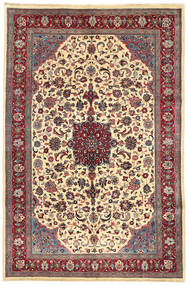 Tapete Persa Mashad 200X310 Vermelho/Bege (Lã, Pérsia/Irão)
