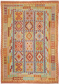  213X310 Kelim Afghan Old Stil Teppich Wolle, Carpetvista