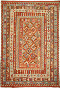  Kilim Afghan Old Style Rug 215X310 Wool Carpetvista