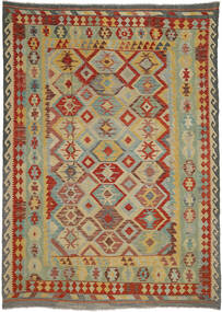 Kilim Afghan Old Style Rug 206X288 Wool Carpetvista