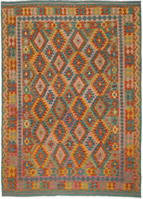 Kilim Afghan Old Style Rug 205X294 Wool Carpetvista