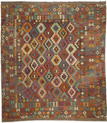  Kilim Afghan Old Style Rug 251X289 Wool Large Carpetvista
