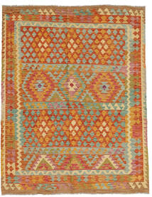  153X190 Small Kilim Afghan Old Style Rug Wool, Carpetvista