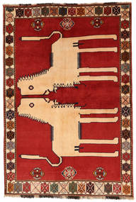  Ghashghai Fine Tappeto 142X212 Persiano Di Lana Rosso/Beige Piccolo Carpetvista