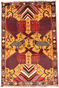 124X185 Tapete Oriental Ghashghai Fine Figurativo/Imagens (Lã, Pérsia/Irão) Carpetvista