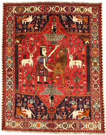 Dywan Orientalny Kaszkaj Fine Obrazkowy 162X206 (Wełna, Persja/Iran)