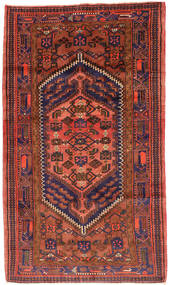 絨毯 ハマダン 143X247 レッド/ダークピンク (ウール, ペルシャ/イラン)
