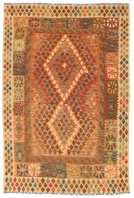  124X191 Small Kilim Afghan Old Style Rug Wool, Carpetvista
