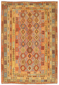 Kilim Afghan Old Style Rug 243X349 Wool, Afghanistan Carpetvista