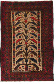90X143 絨毯 オリエンタル バルーチ (ウール, アフガニスタン) Carpetvista