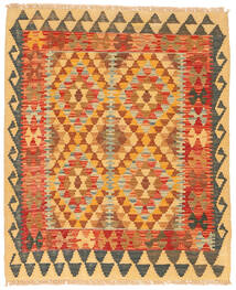 Kelim Afghan Old Stil Teppich 93X114 Wolle, Afghanistan Carpetvista