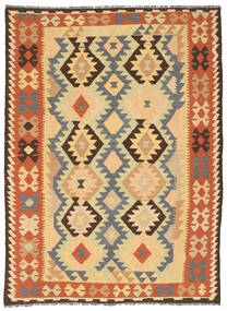  144X195 Lite Kelim Afghan Old Style Teppe Ull, Carpetvista
